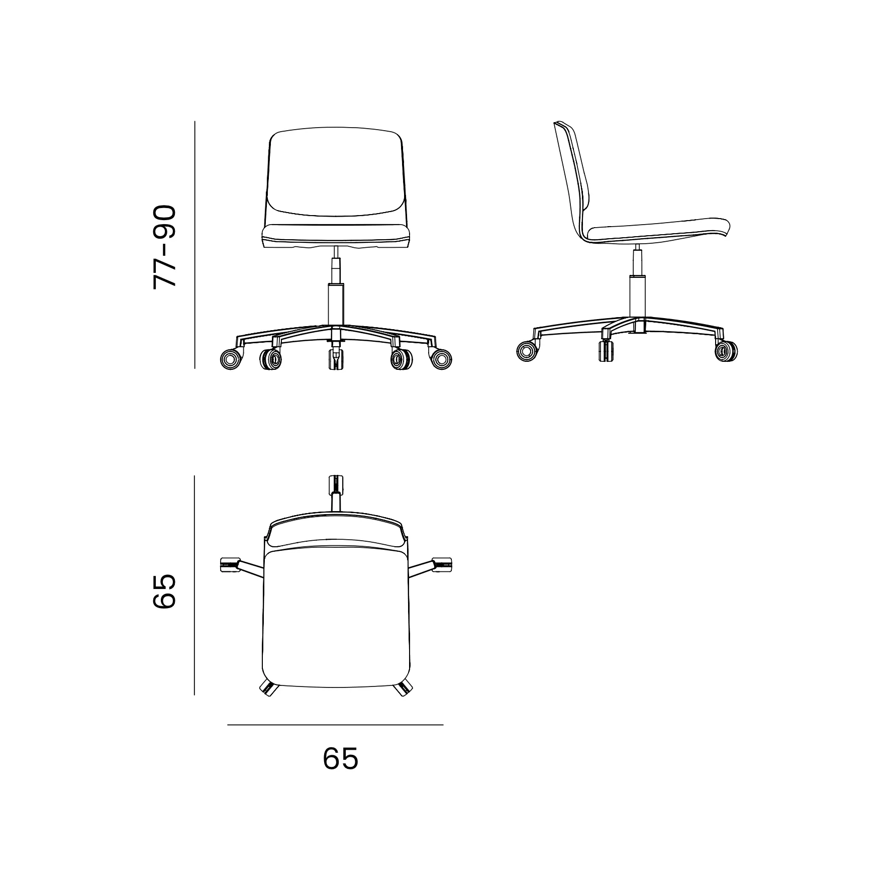 Dimensions AN10L-S-5BROLL-C-CB