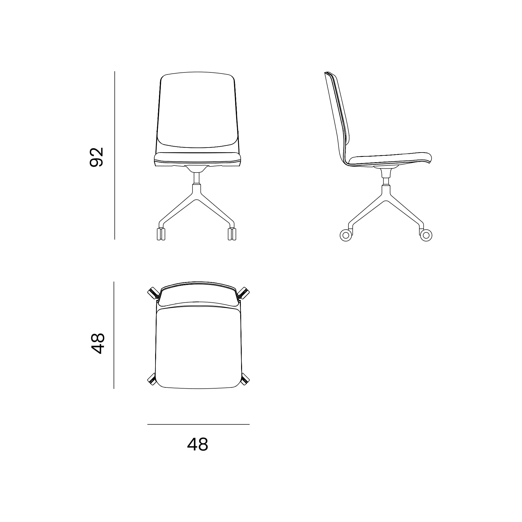 Dimensions AN10XL-S-4BROLL-C-CB